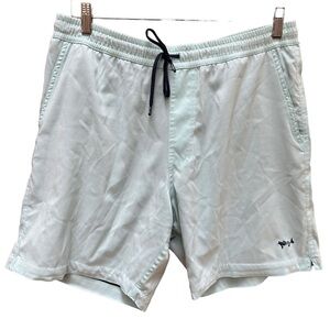 Coastal Cotton Swimsuit Bathing Suit Beach Tropical Seafoam Green Men's LG‎